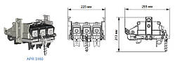 Щогловий рубильник APR3160, рабочий ток 160А, с предохранителями, для защиты ПЛІ