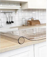 Мягкое стекло / Силиконовая скатерть Crystal - 60х60 см / 0,5 мм (500 микрон)