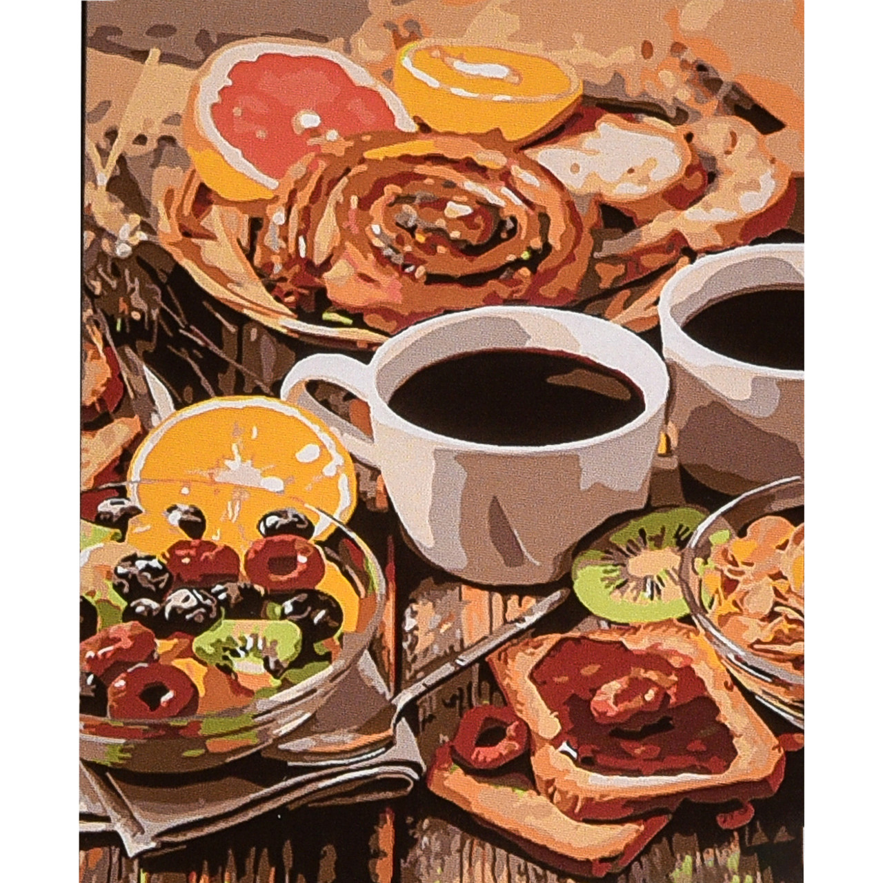 Картина за номерами Strateg Ранній сніданок розміром 30х40 см (SS1185), фото 1