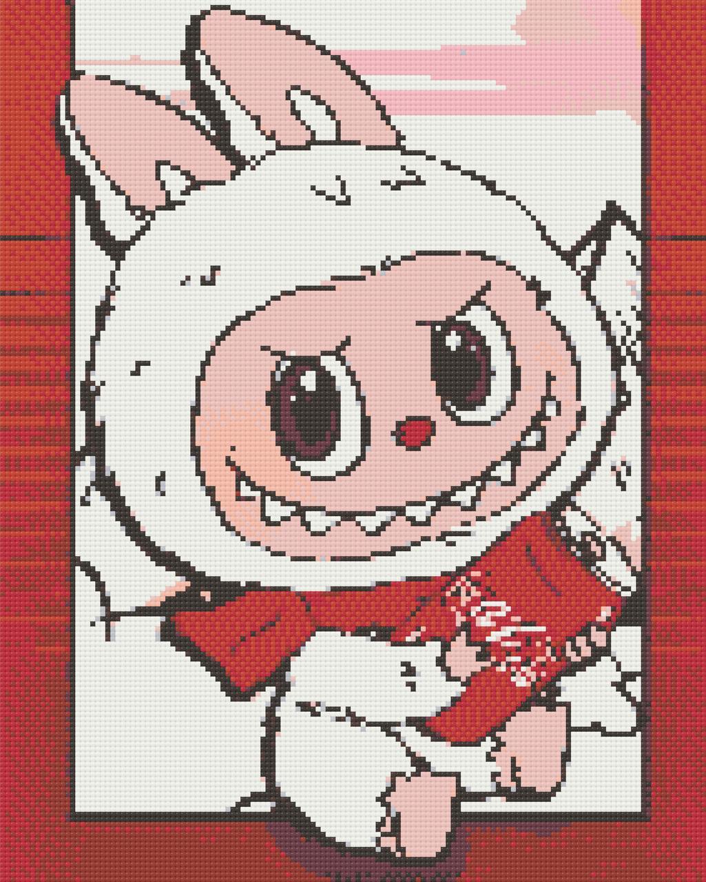 Алмазна мозаїка Монстрики Лабубу 40х50 см Орігамі (OD3503), фото 1