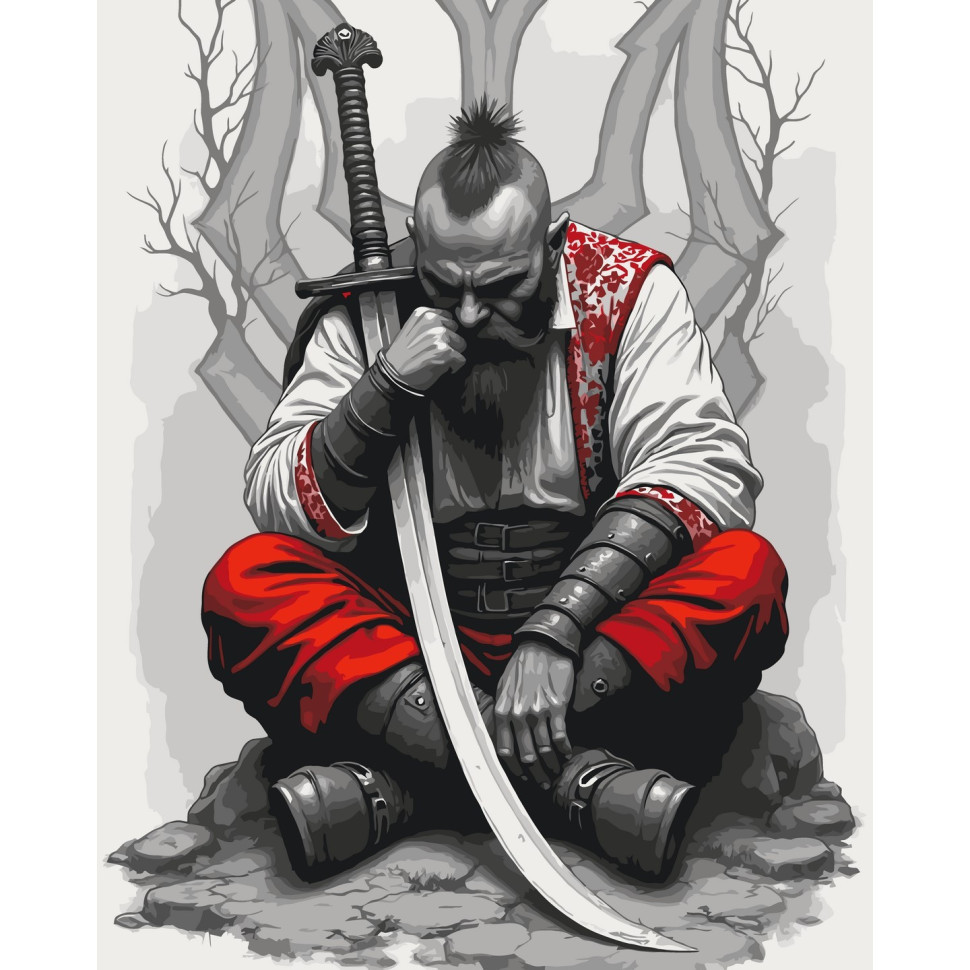 Картина за номерами Козак із шаблею 40х50 см АРТ-КРАФТ (10178-AC), фото 1