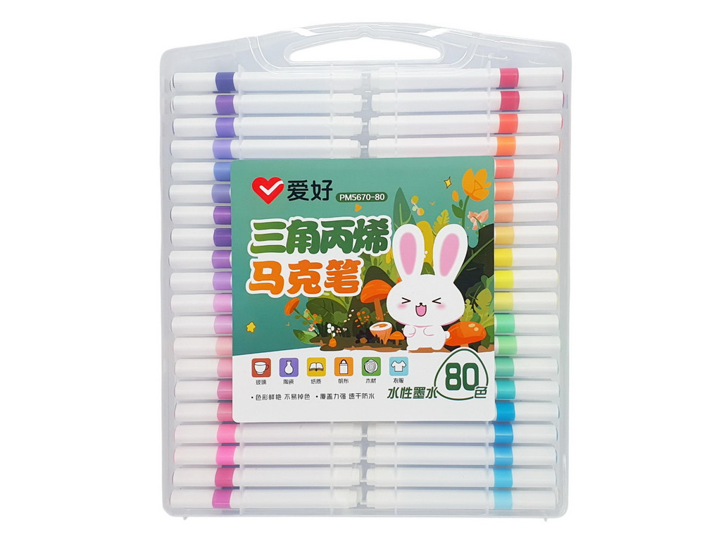 Набір скеч-маркерів 80 шт акрилеві Aihao для малювання код: PM5670-80, фото 1