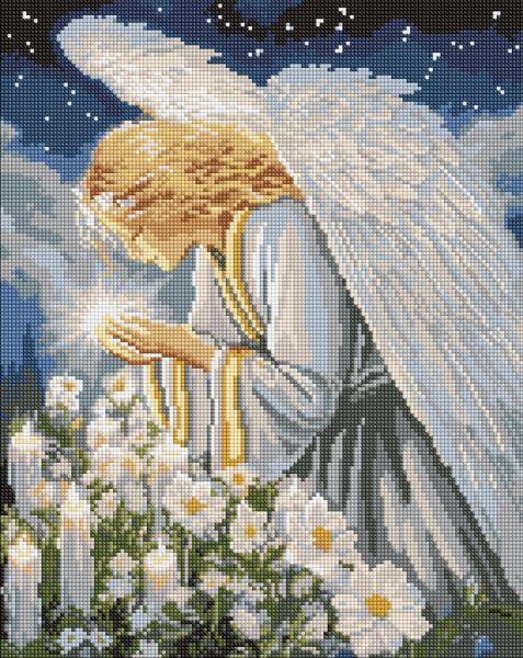 Алмазна мозаїка Молитва янгола art_selena_ua 40х50 Ідейка (AMO8213), фото 1