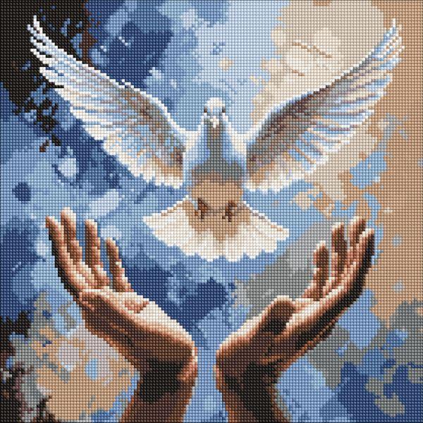 Алмазна мозаїка Руки добра art_selena_ua 40х40 Ідейка (AMO8200), фото 1