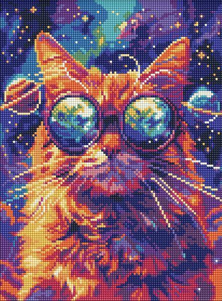 Алмазна мозаїка Зоряні окуляри art_selena_ua 30х40 Ідейка (AMO8088), фото 1