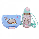 Набір подарунковий Pusheen ланч-бокс і пляшка 350 мл YES (450145), фото 2