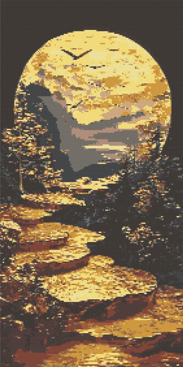 Алмазна мозаїка XXL Шлях до світанку 40х80 см Орігамі (OD5120), фото 1