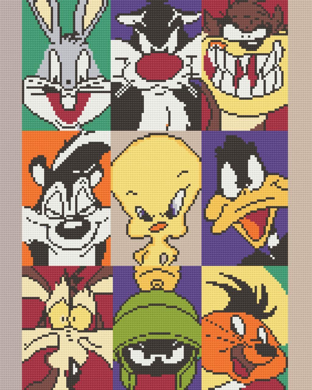 Алмазна мозаїка Looney Tunes 40х50 см Орігамі (OD6008), фото 1