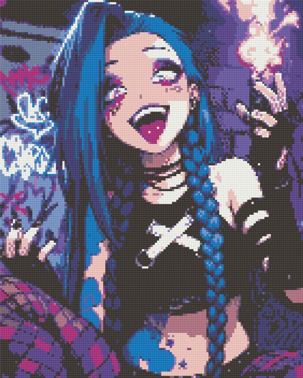 Алмазна мозаїка Аніме Джинкс (Аркейн) 40х50 см Орігамі (OD6014), фото 1