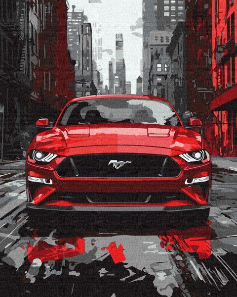 Картина за номерами Червоний мустанг art_selena_ua 40х50 Ідейка (KHO5157), фото 1