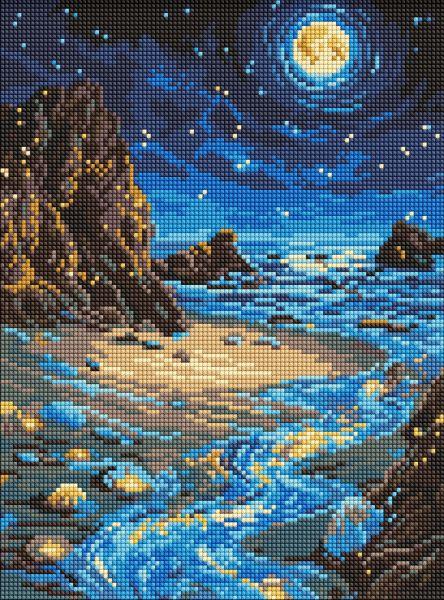 Алмазна мозаїка Сяючий берег art_selena_ua 30х40 Ідейка (AMO8234), фото 1