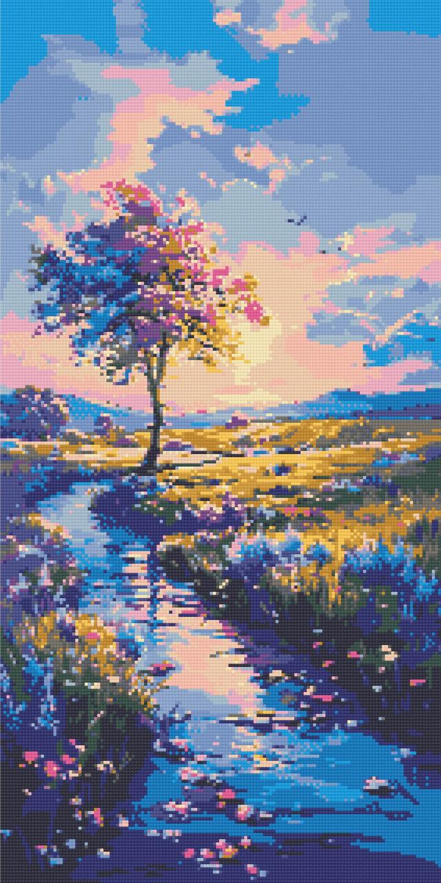 Алмазна мозаїка Дорога до мрій 40*80 см Орігамі (OD5137), фото 1