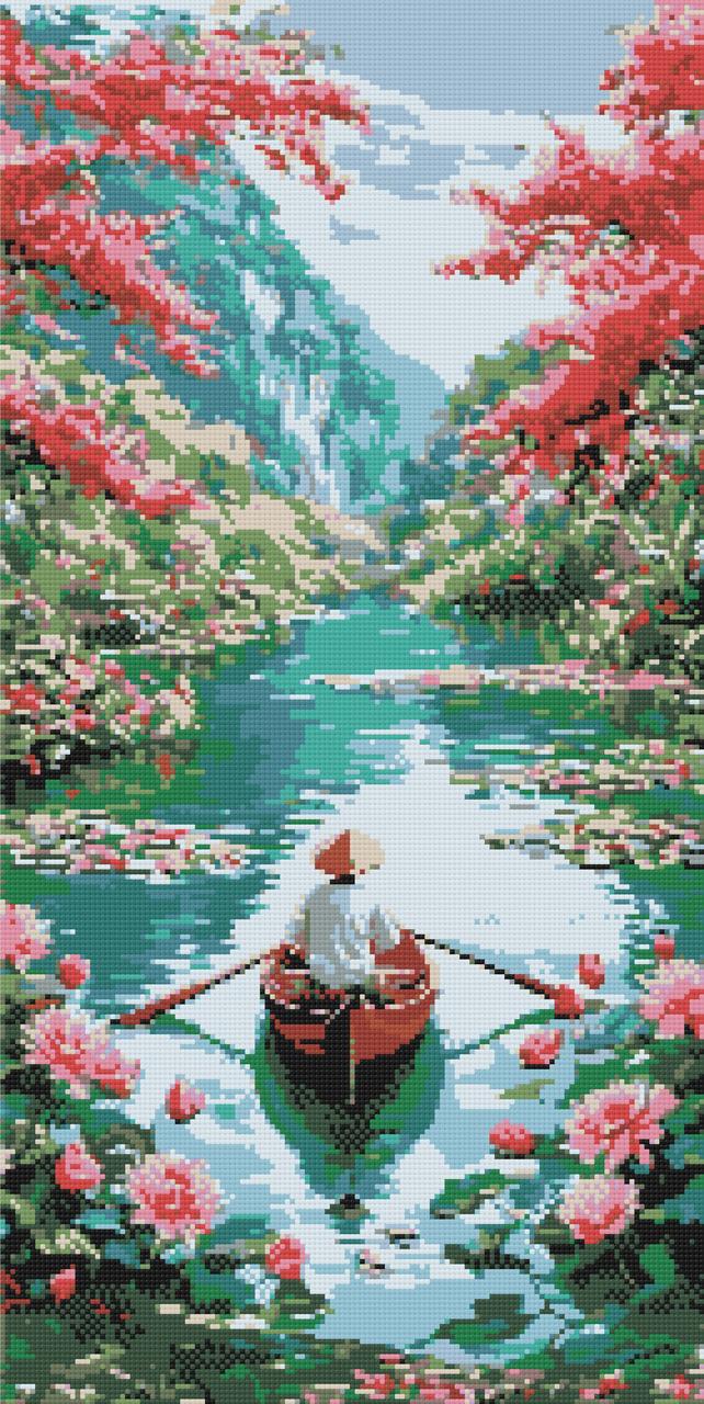 Алмазна мозаїка Спокій Сходу 40*80 см Орігамі (OD5149), фото 1