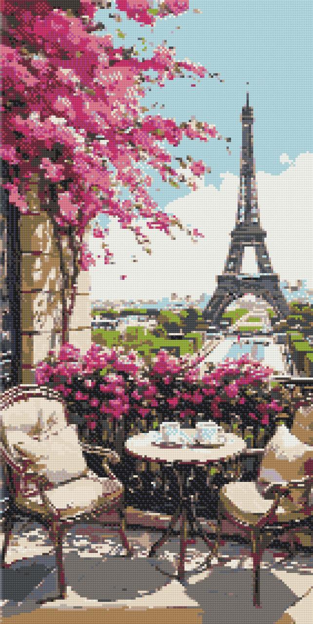 Алмазна мозаїка Ранок у Парижі 40*80 см Орігамі (OD5145), фото 1