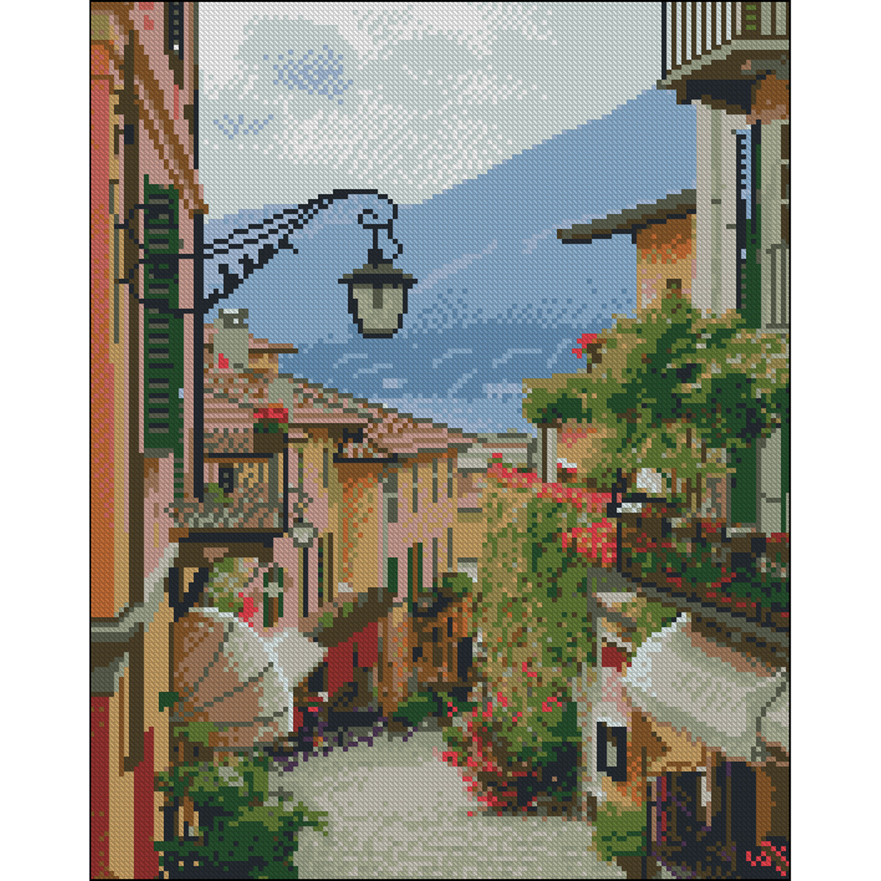 Алмазна мозаїка Краєвид без підрамника 40х50 см Strateg (ZAV4050-31), фото 1