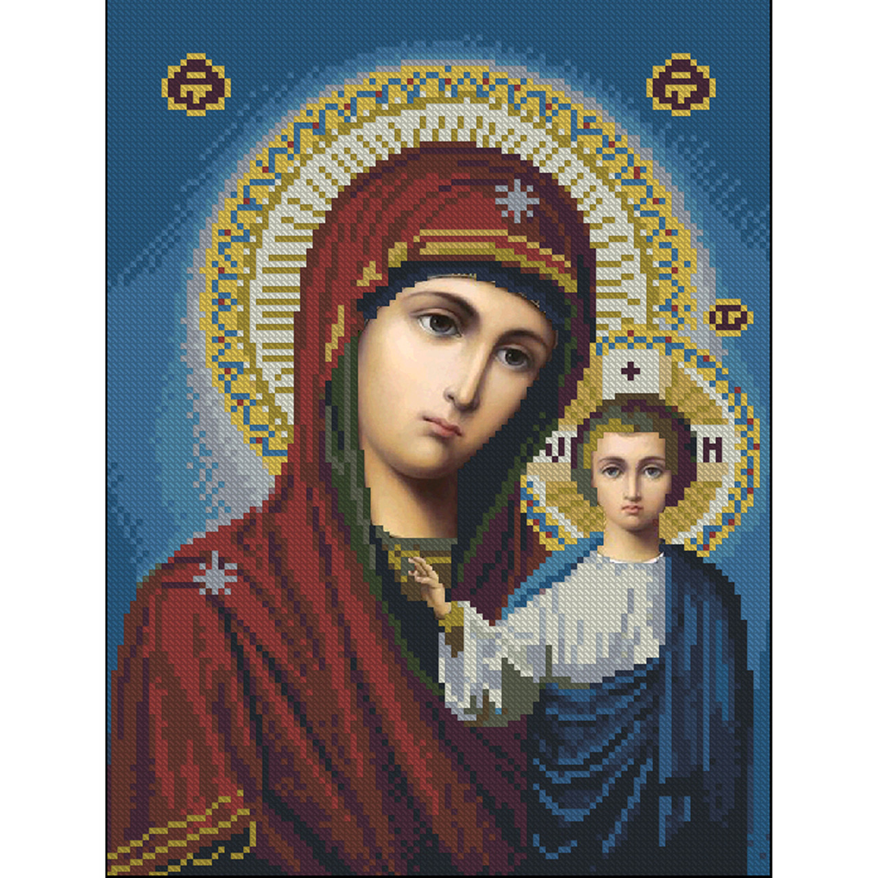 Алмазна мозаїка Святість без підрамника 30х40 см Strateg (ZAV3040-6), фото 1