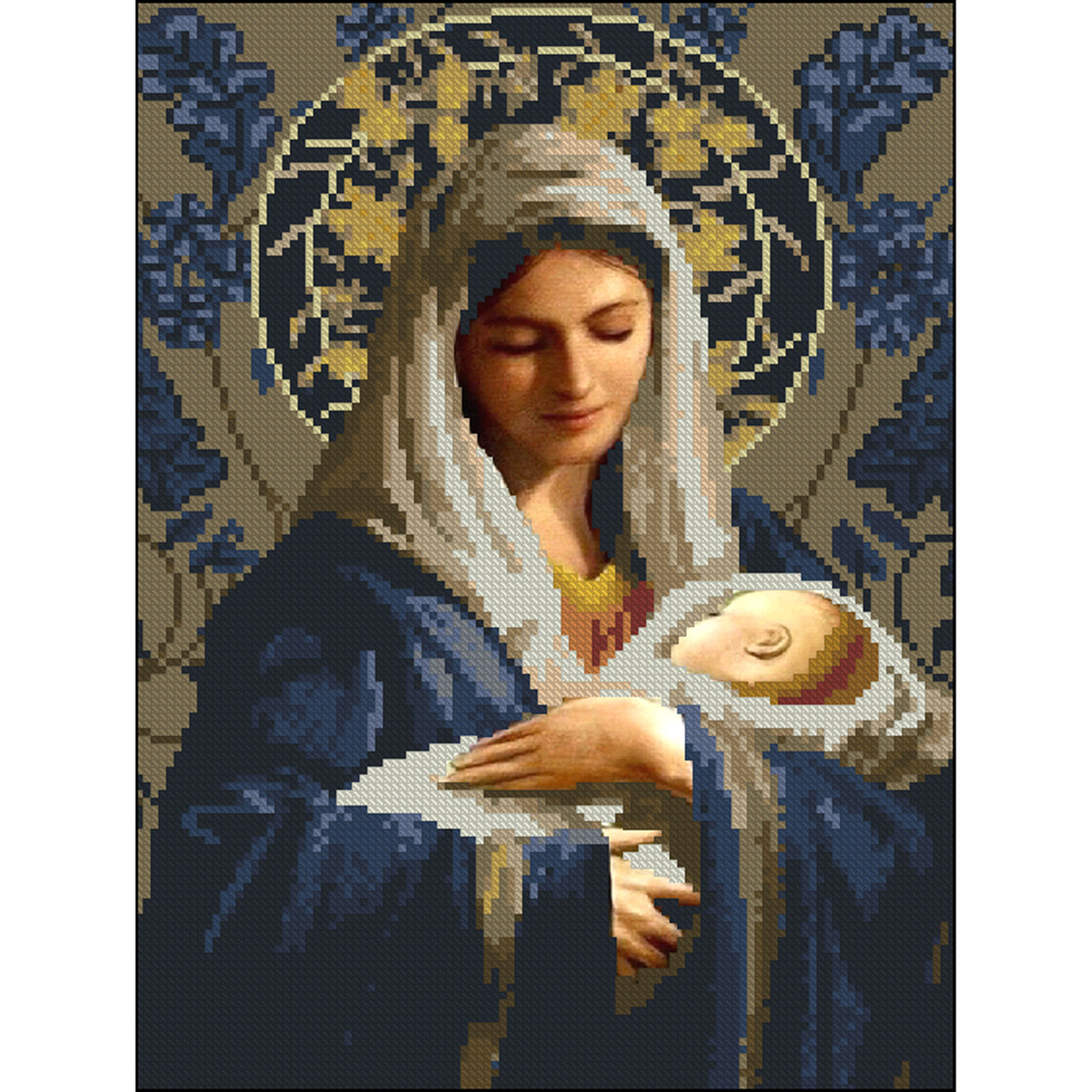 Алмазна мозаїка Народження без підрамника 30х40 см Strateg (ZAV3040-8), фото 1