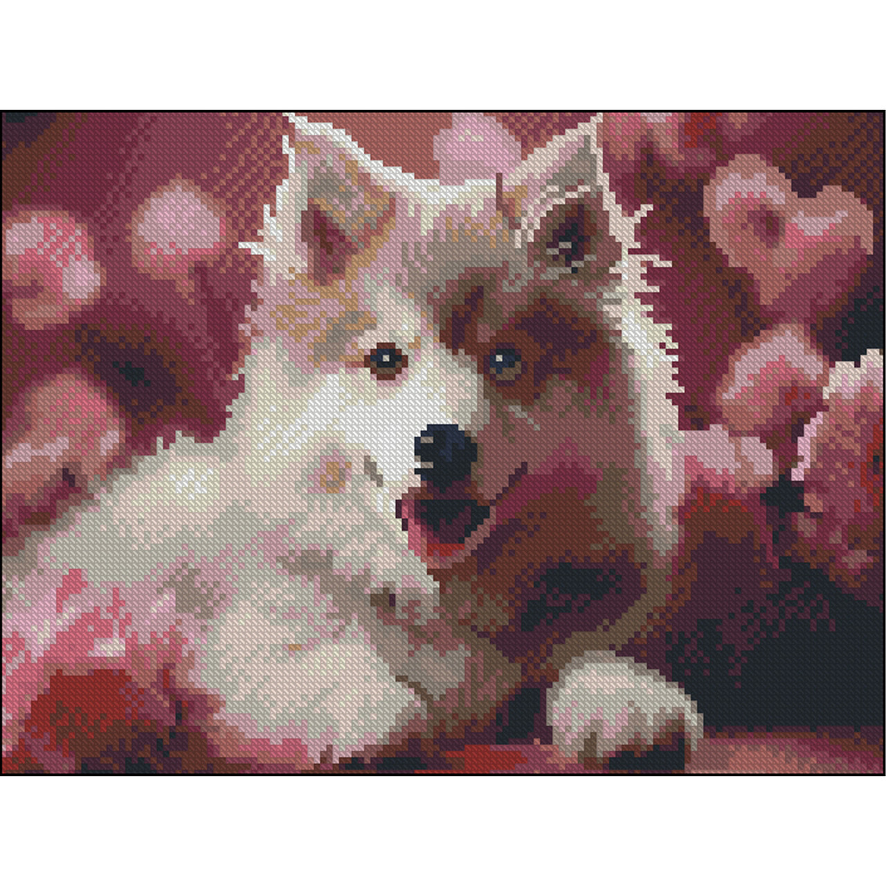 Алмазна мозаїка Песик без підрамника 30х40 см Strateg (ZAV3040-27), фото 1