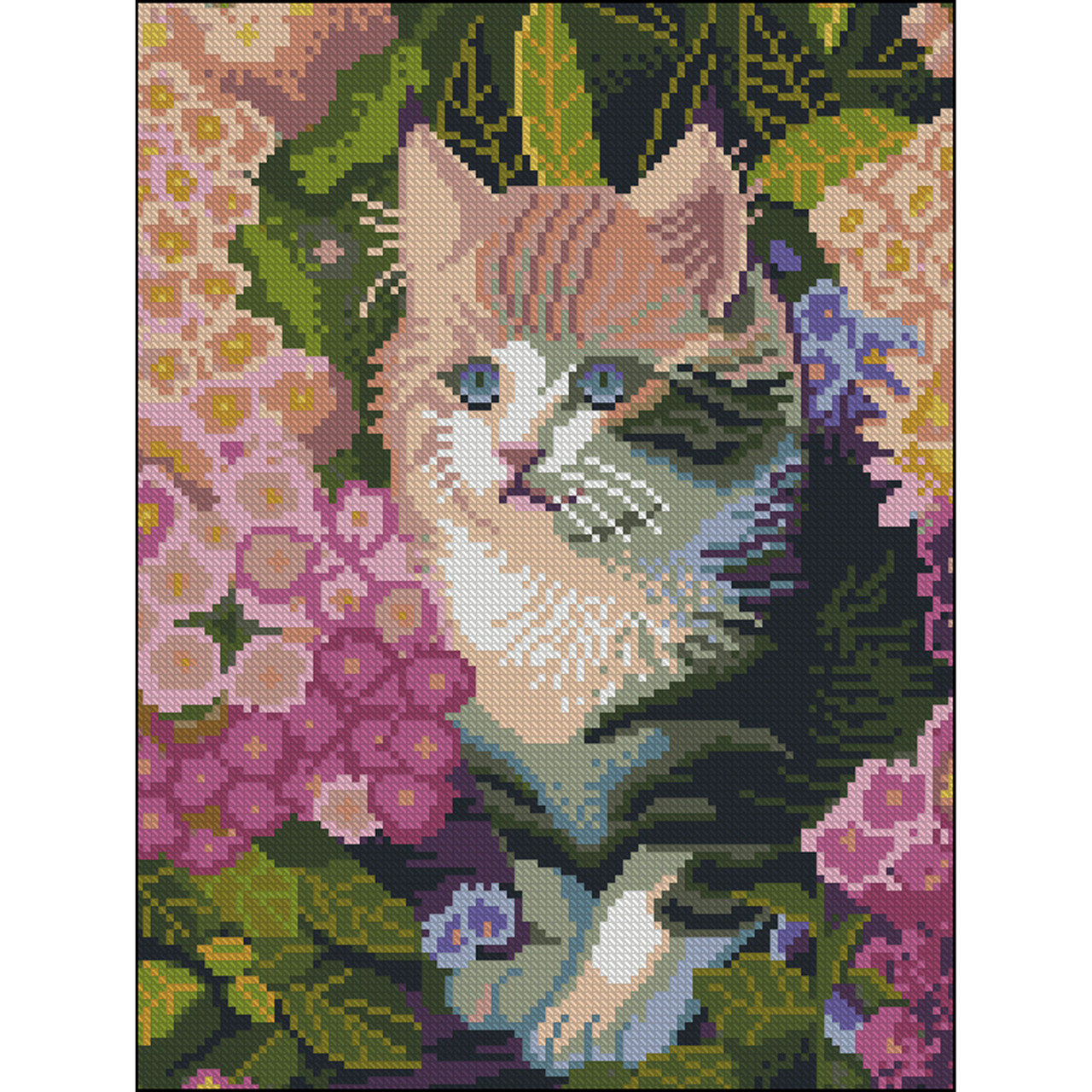 Алмазна мозаїка Муркотик без підрамника 30х40 см Strateg (ZAV3040-38), фото 1