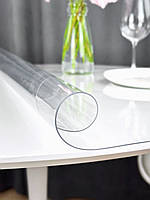 Мягкое стекло / Силиконовая скатерть Crystal - 60х60 см / 1,5 мм (1500 микрон)