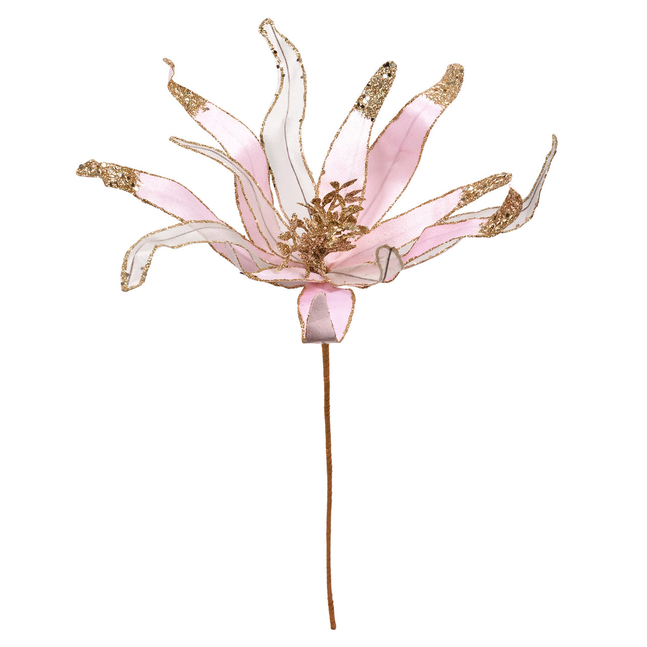 Квітка декоративна Yes! Fun Різдвяна зірка рожева 40см (974955), фото 1