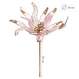 Квітка декоративна Yes! Fun Різдвяна зірка рожева 40см (974955), фото 2