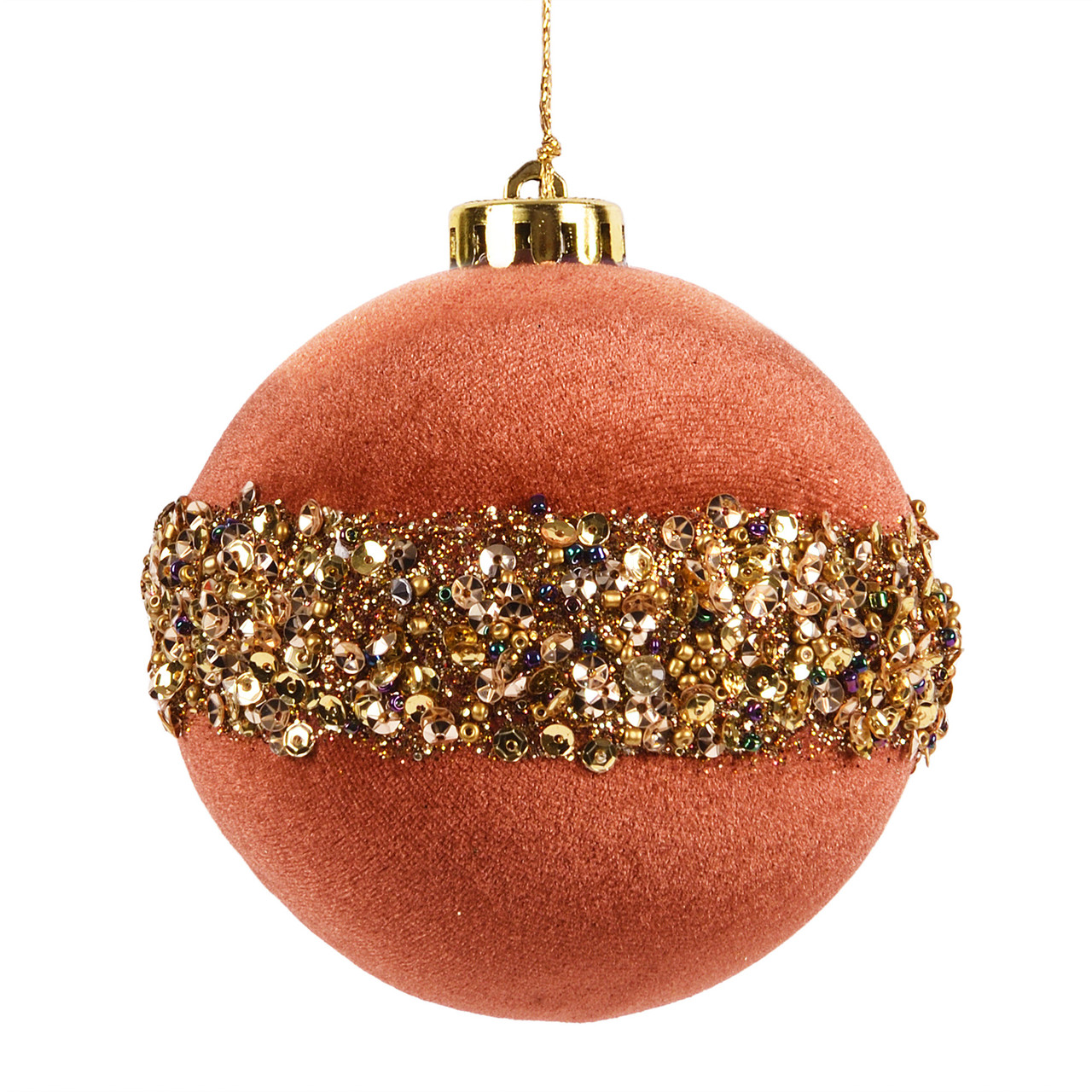 Куля новорічна Yes! Fun, 10см, бронза (974965), фото 1