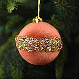Куля новорічна Yes! Fun, 10см, бронза (974965), фото 2