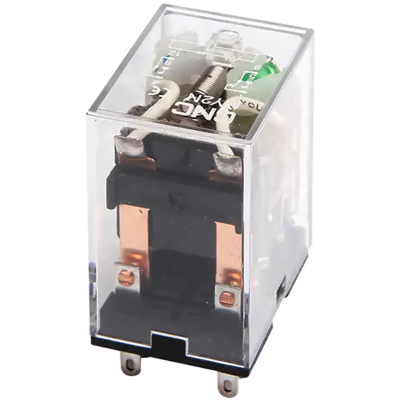 Проміжне реле CNC MY 2P AC 220В N 5А з індикатором (Б00030644), 2 перемикаючих контакти, IP20, 230В AC, фото 1