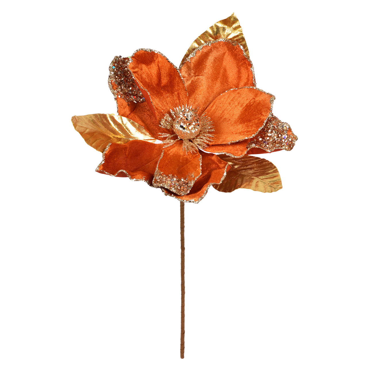 Квітка декоративна Yes! Fun Пуансетія бронза 24см (974974), фото 1