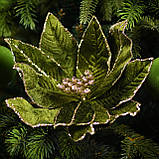 Квітка декоративна Yes! Fun Пуансетія темно-зелений 23см (974975), фото 3