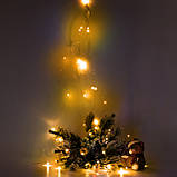 Електрогірлянда Yes! Fun Пучок на мідному дроті 50 LED тепло-біла 1 м, статична батарейки (975013), фото 3