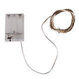 Електрогірлянда Yes! Fun Пучок на мідному дроті 50 LED тепло-біла 1 м, статична батарейки (975013), фото 4