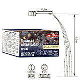 Електрогірлянда Yes! Fun Пучок на мідному дроті 50 LED тепло-біла 1 м, статична батарейки (975013), фото 5