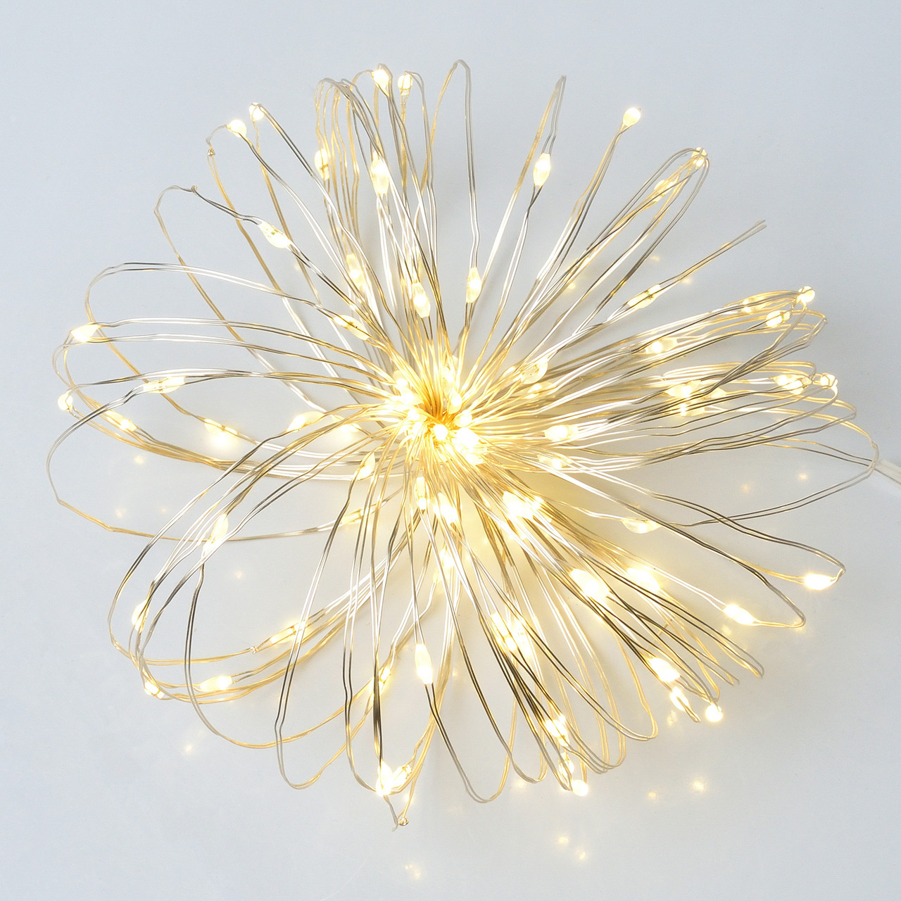 Електрогірлянда Yes! Fun Нитка на мідному дроті 100 LED тепло-біла 10 м статична, USB (975035), фото 1