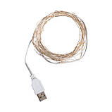 Електрогірлянда Yes! Fun Нитка на мідному дроті 50 LED різнокольорова 5 м статична, USB (975039), фото 3