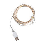 Електрогірлянда Yes! Fun Нитка на мідному дроті 50 LED теплий білий 5 м статич USB (975040), фото 3