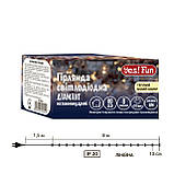 Електрогірлянда Yes! Fun Діамант 8 мм 80 LED, тепло-біла, 8 м, 8 режимів миготіння (975052), фото 5