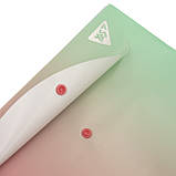 Папка-конверт YES А4 на кнопці Fusion рожево-зелена (492291), фото 3