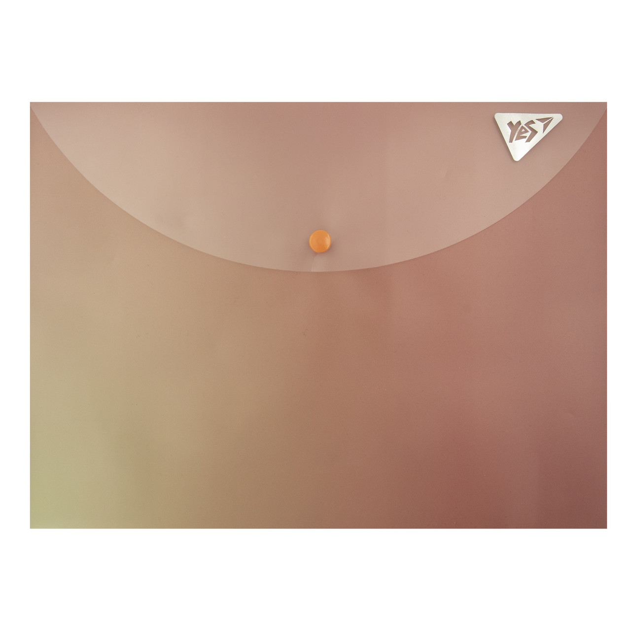 Папка-конверт YES А4 на кнопці Fusion, димчасто-рожева (492292), фото 1