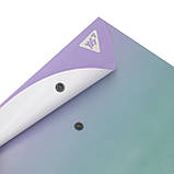 Папка-конверт YES А4 на кнопці Fusion, фіолетово-зелена (492293), фото 3