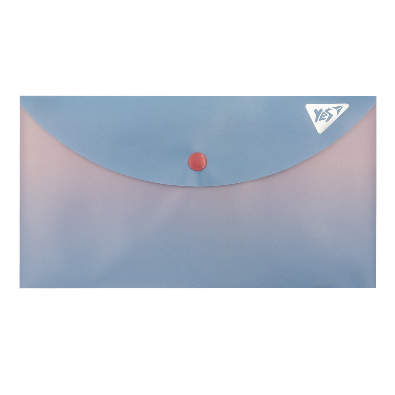 Папка-конверт Yes А6 на кнопці Fusion, рожево-блакитна (492297), фото 1