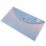 Папка-конверт Yes А6 на кнопці Fusion, рожево-блакитна (492297), фото 2