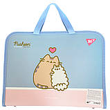 Папка-портфель Yes FC на блискавці з тканинними ручками Pusheen (492316), фото 2