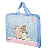 Папка-портфель Yes FC на блискавці з тканинними ручками Pusheen (492316), фото 3