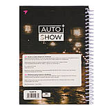 Блокнот YES А5 64 арк 7БЦ cпіраль Auto show. Honda клітинка (152014), фото 4