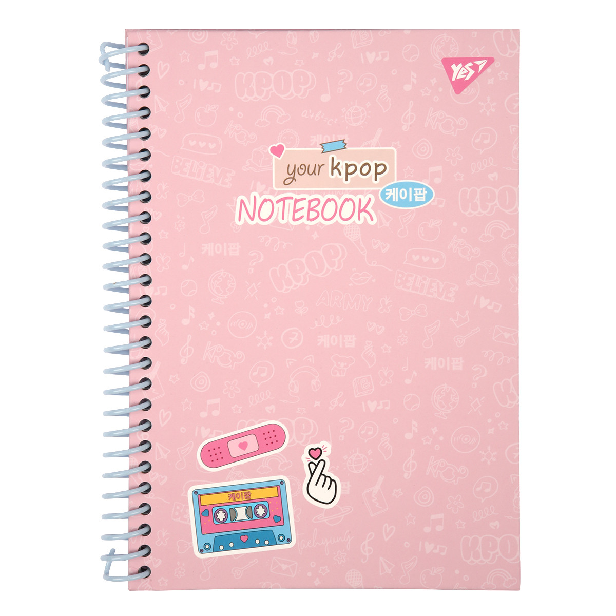 Блокнот YES А5 64 арк 7БЦ cпіраль K-POP лінія (152024), фото 1