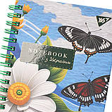 Блокнот YES А6 64 арк 7БЦ cпіраль Ukrainian notebook клітинка (152027), фото 2