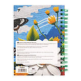 Блокнот YES А6 64 арк 7БЦ cпіраль Ukrainian notebook клітинка (152027), фото 4