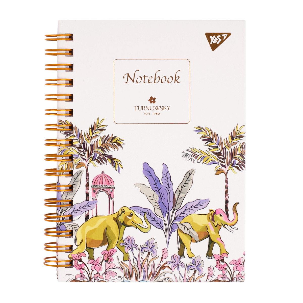 Блокнот YES А6 64 арк 7БЦ cпіраль Turnowsky клітинка (152028), фото 1